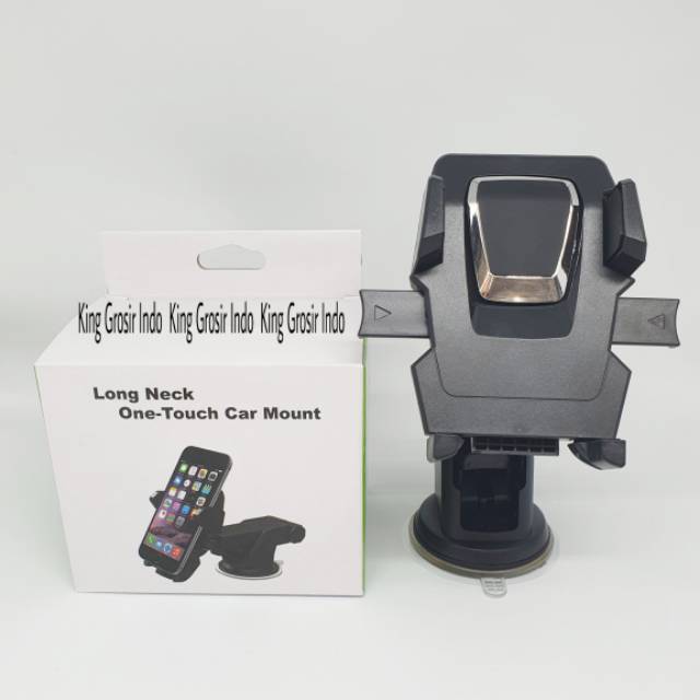 Car Holder Phone Mobil Long Neck One-Touch Car Mount Holder Mobil