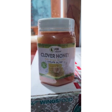 clover honey 500gr madu mengandung bee pollen