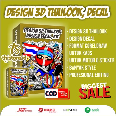 

Template CDR Desain Thailook Kaos Stiker
