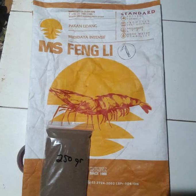 

FENGLI FENG LI STD FL 1 pakan Udang,lobster burayak ikan Repack 250 gr