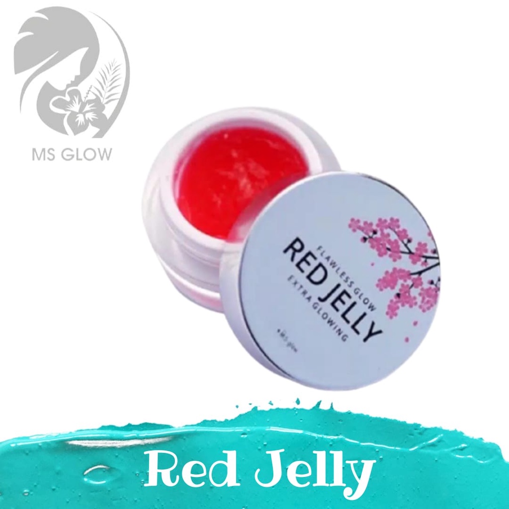 (KEMASAN BARU) RED JELLY MS GLOW ORIGINAL MS GLOW RED JELLY ORI MURAH Extra Glowing RED JELLY MS GLO
