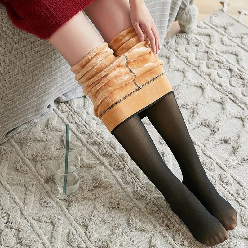 LEGGING STOCKING THERMAL VELVET TWO TONE WANITA PREMIUM