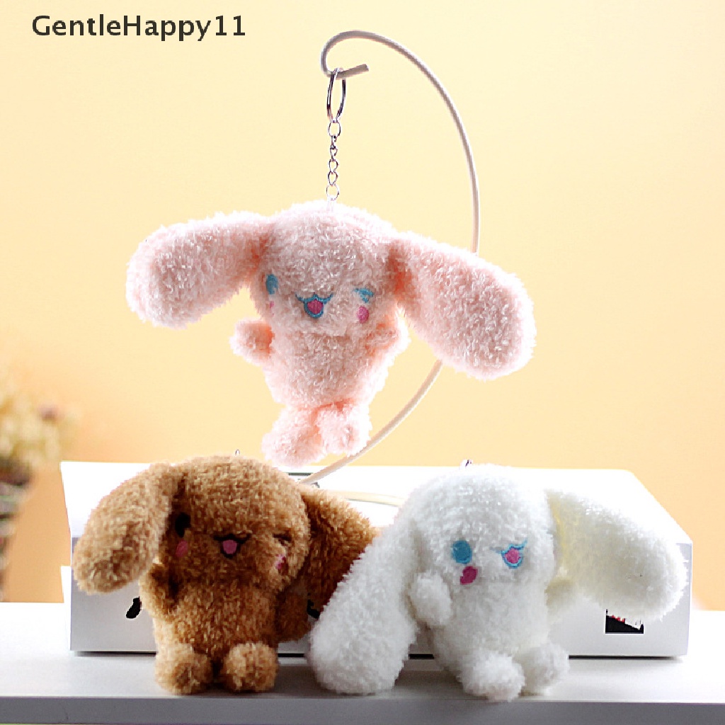 Gentlehappy Cute Plush Cherry Bear Rabbit Mainan Mewah Gadis Ransel Liontin Gantungan Kunci id