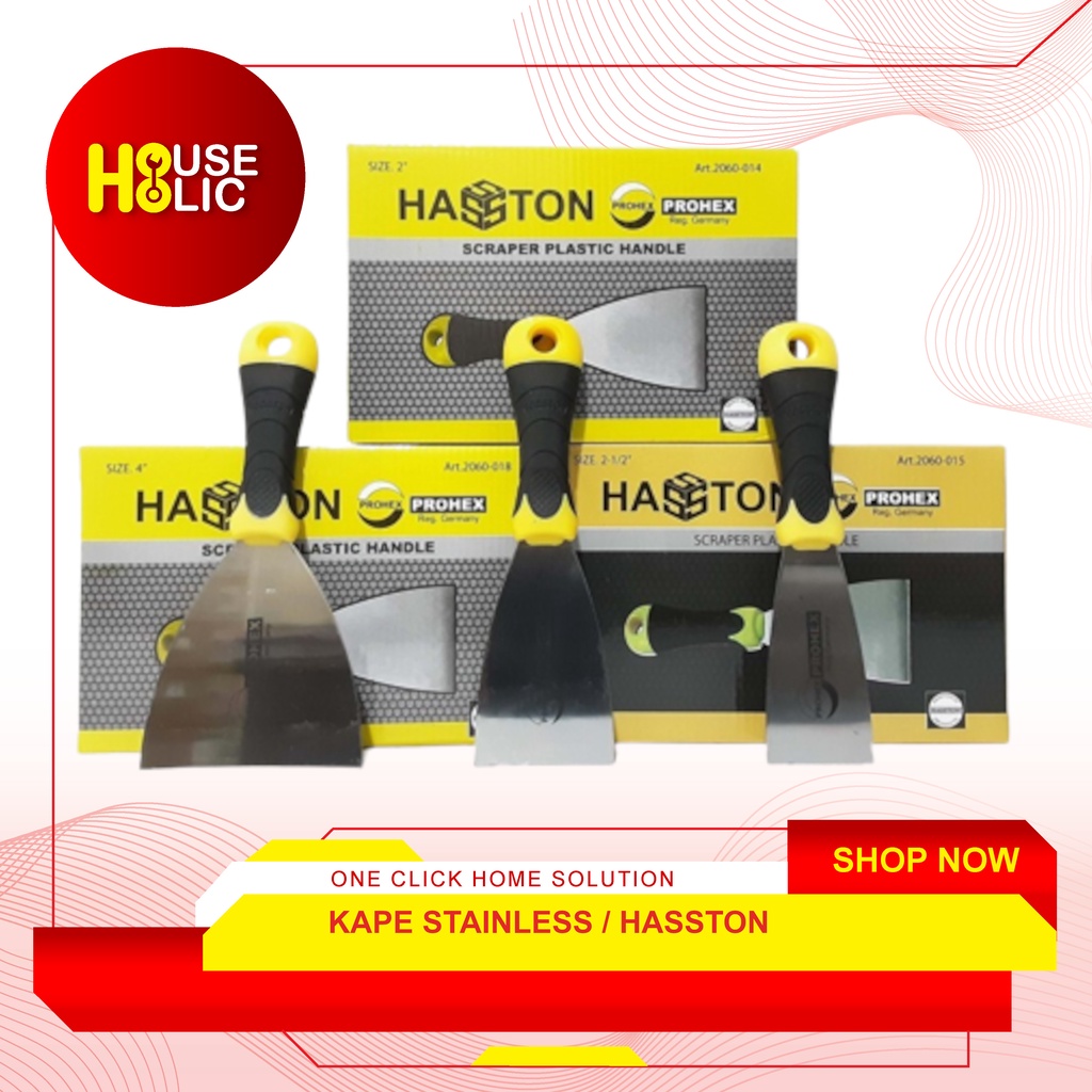 Kape Stainless Steel 3&quot; Inch / Kapi Cat / Kape Dempul Hasston 2060-016