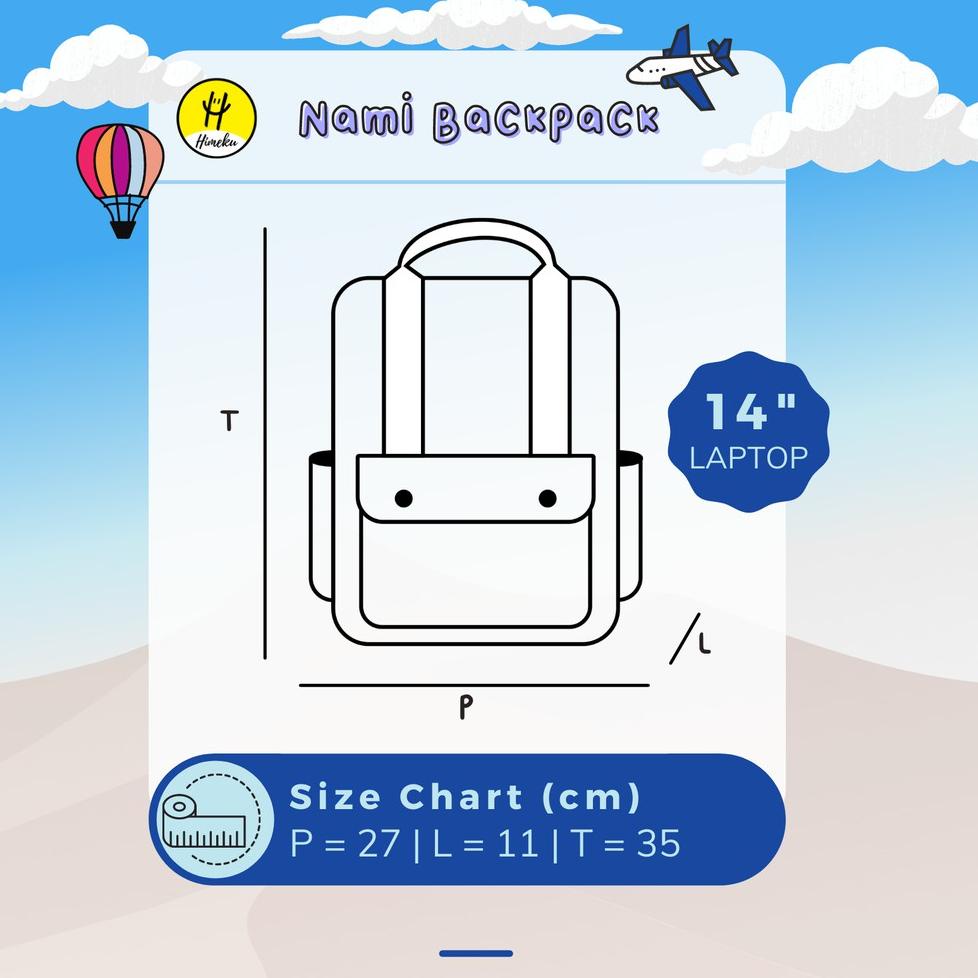 SAB.27Jn22ᶠ | Nami Backpack Mustard / Backpack Himeku / Ransel