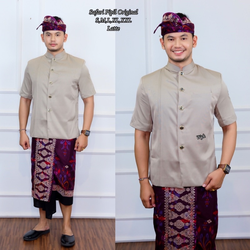 Safari Pipil Original/Baju Koko/Pakaian Adat Bali/Merk Bali Agung/Baca Deskripsi