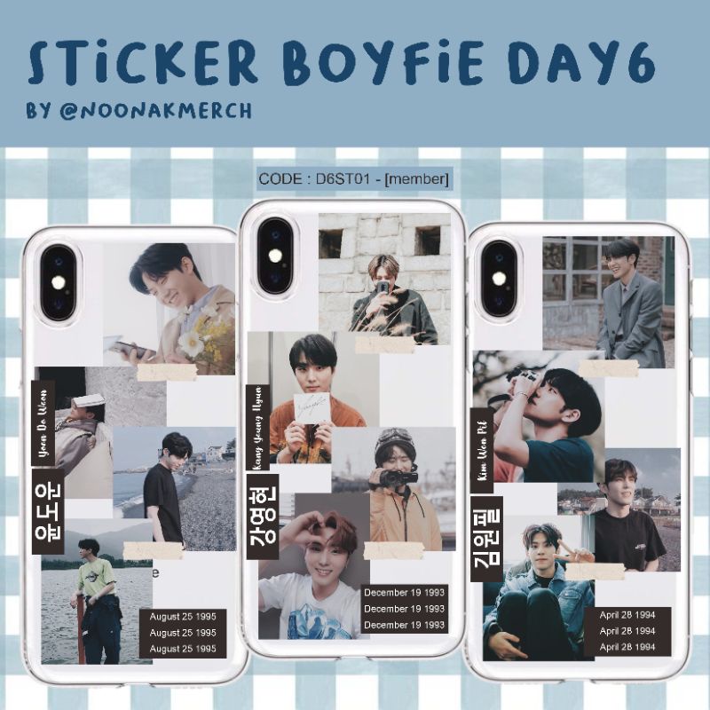 

[Minimal pembelian 10.000 bisa mix produk lain] boyfie sticker Day6 | myday | sticker kpop | day6