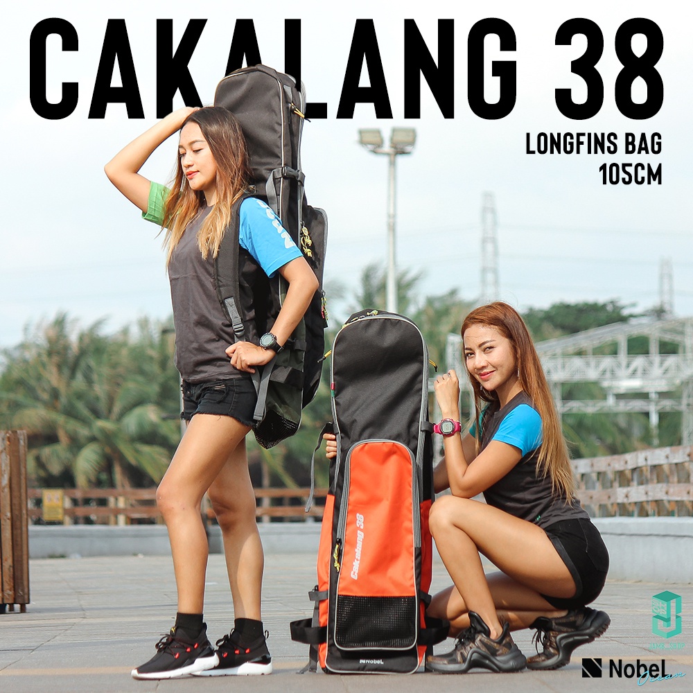 Long Fins Bag|Tas Longfins|Freediving|Spearfishing|Cakalalang 38|NobeL Outdoor|105cm|Cakalang 38