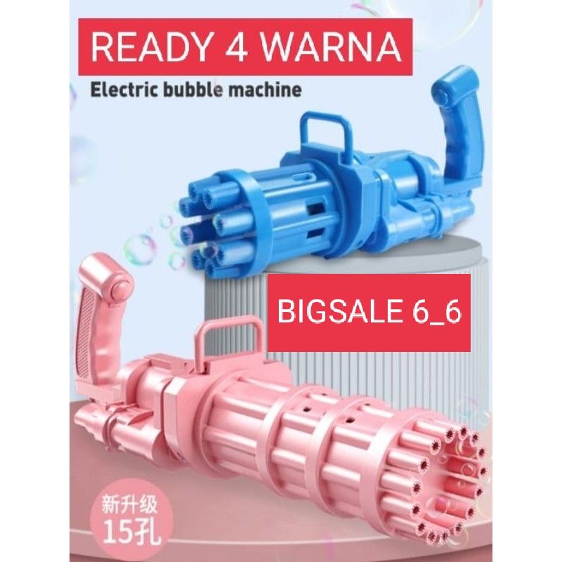 {HJ_888}Gatling Bubble Gun Buble Machine Mesin Pistol Tembak Tembakan Air Gelembung Automatic