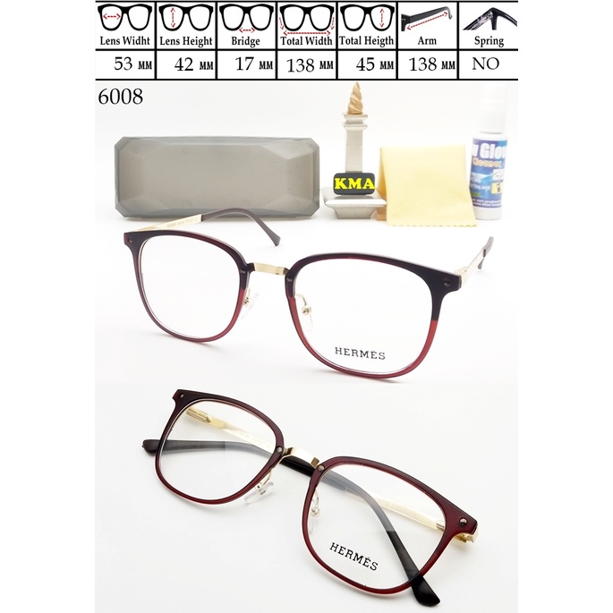 6008. Frame kacamata minus kacamata unisex premium kacamata korea