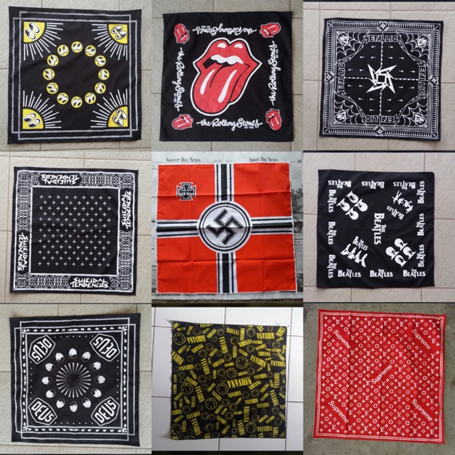 Slayer bandana retro murah Best seller - bando bandana vintage