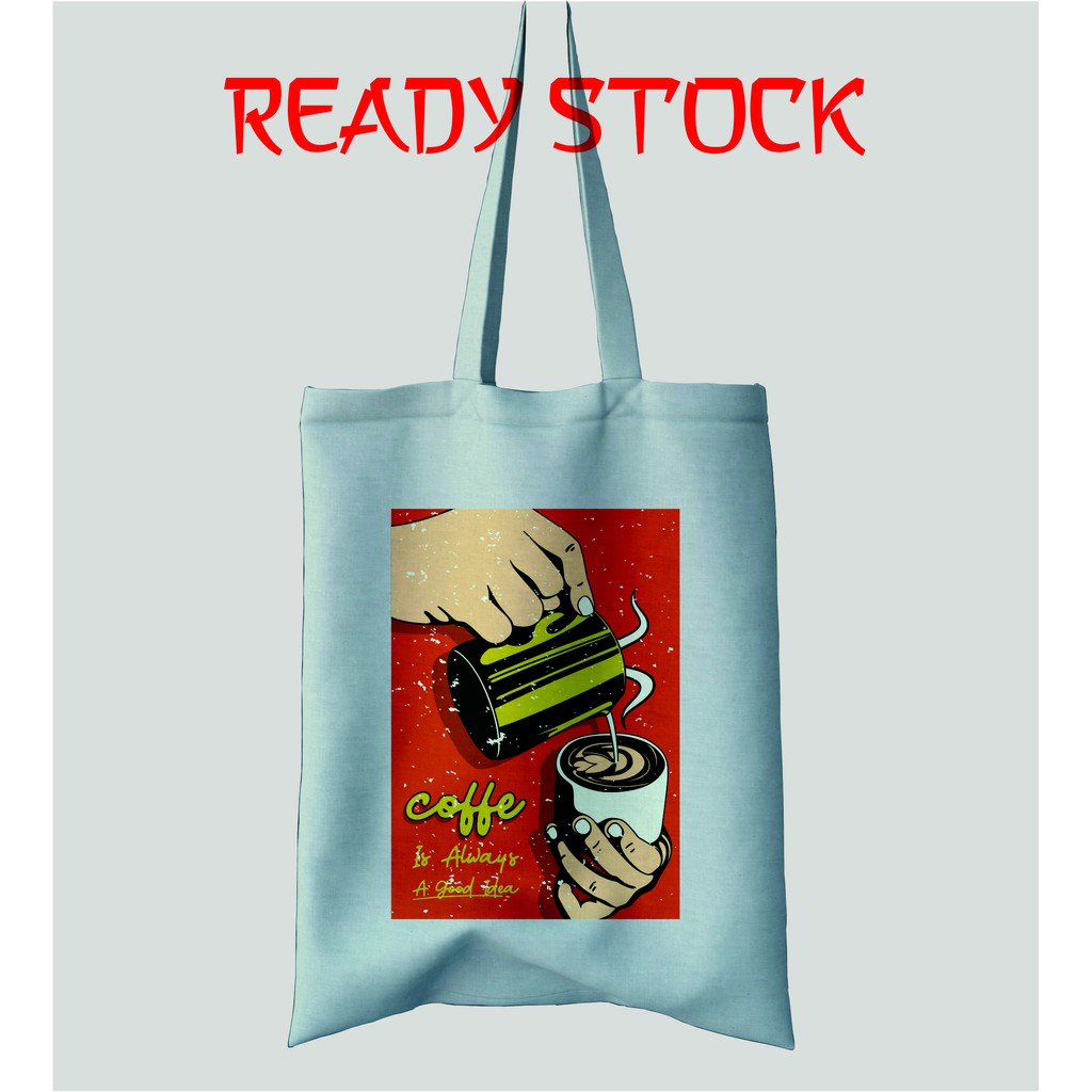 Totebag Premium - Canvas Drill - Bukan Blacu - Tas Fashion Wanita -  RS020