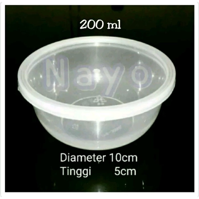 Cup Plastik 200 Ml Cup Puding Food Container Cup Bulat Shopee Indonesia