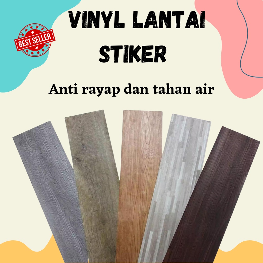 HARGA PROMO!! STIKER LANTAI VINYL STIKER Vynil 15cm x 91cm DENGAN LEM