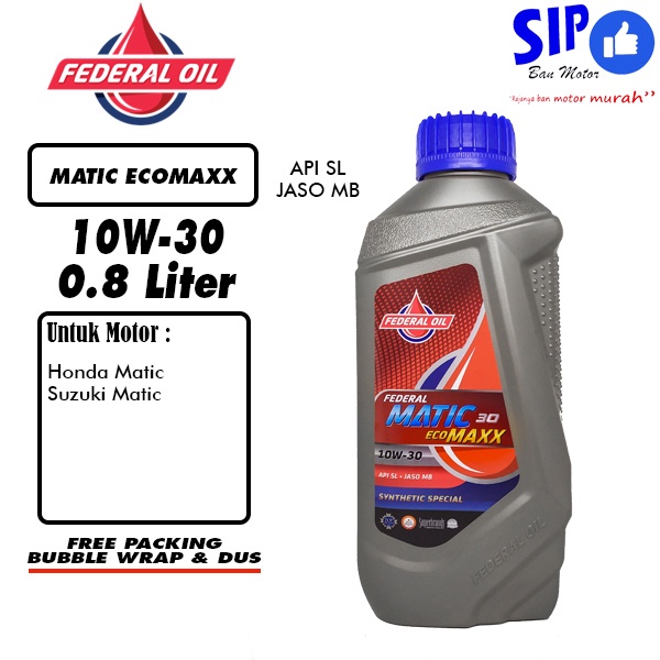 Oli Federal Matic Ecomaxx 10W30 0.8L (800ml)