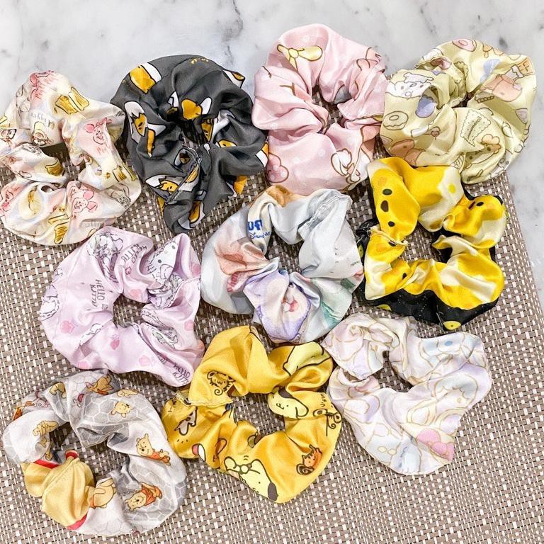

{CODE NYA105} SCRUNCHIES disney sanrio pooh melody kitty purin gudetama cartoon lucu [TOKO ID ◀❃562]