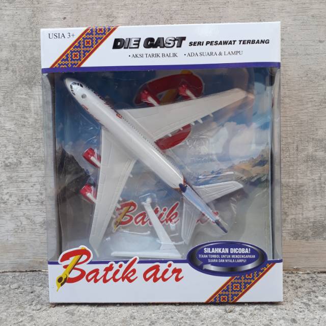 Diecast Pesawat Batik Air ( Miniatur Plane, Die cast Aircraft )