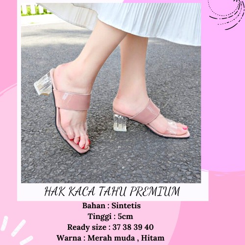 HAK KACA TAHU MURAH MERIAH POLOS KEKINIAN ... HEELS PESTA BEST KEREN MEWAH