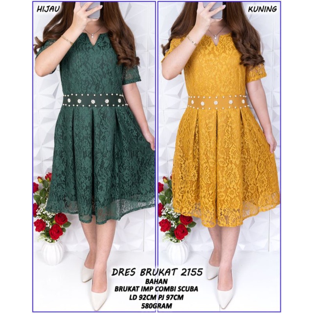 Dress Brukat 2155 Mutiara/ld 92