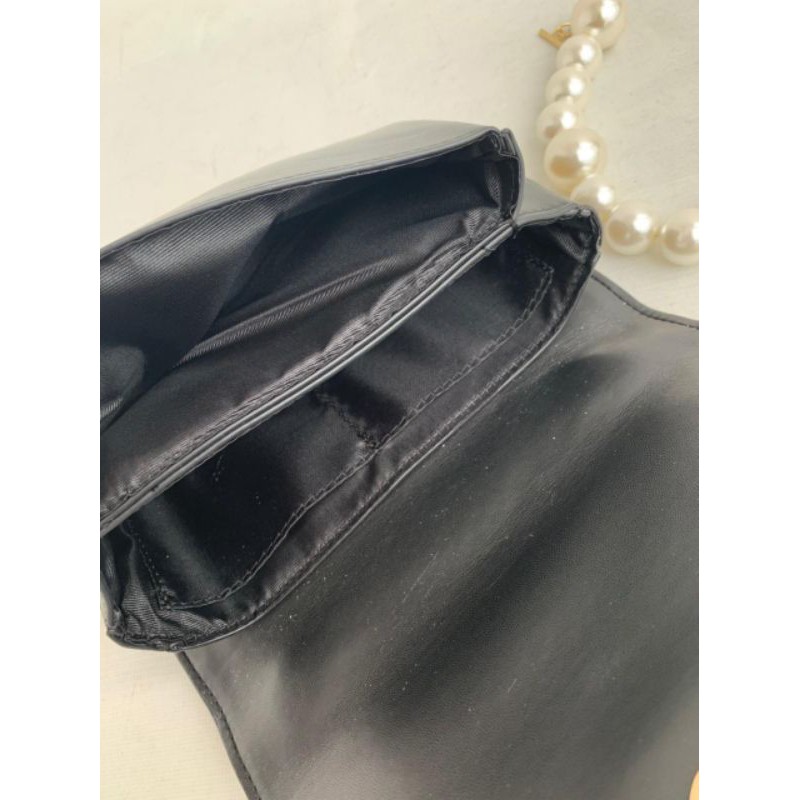 CK Pearl-Embellished Crossbody Bag