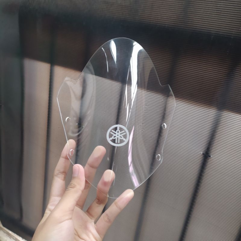 visor new vixion lighting 2013 2014 nvl windshield akrilik winsil hitam riben bening pnp mika kaca V