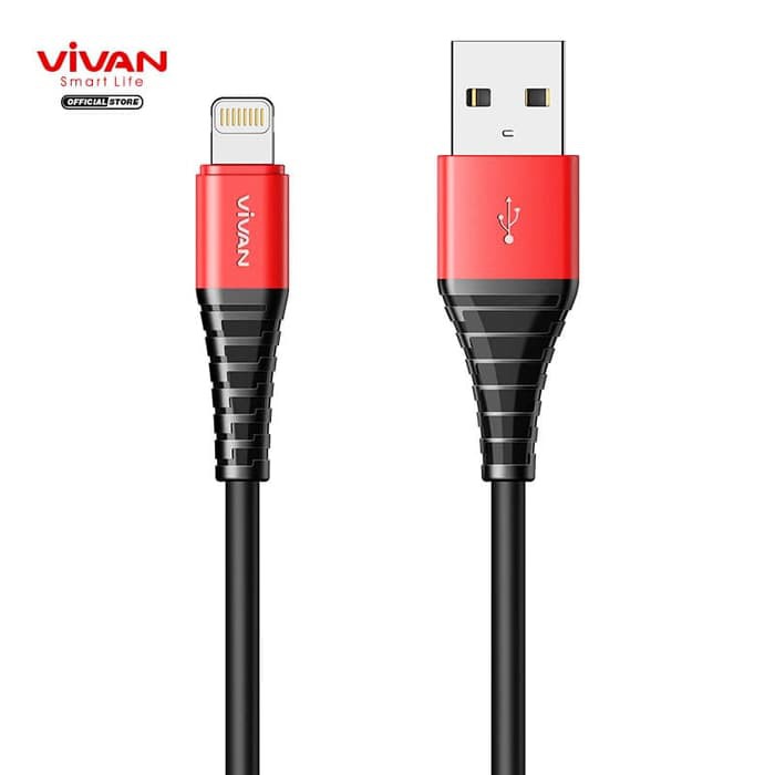 Kabel Data iPhone VIVAN SL100 - 2.4A - 100CM