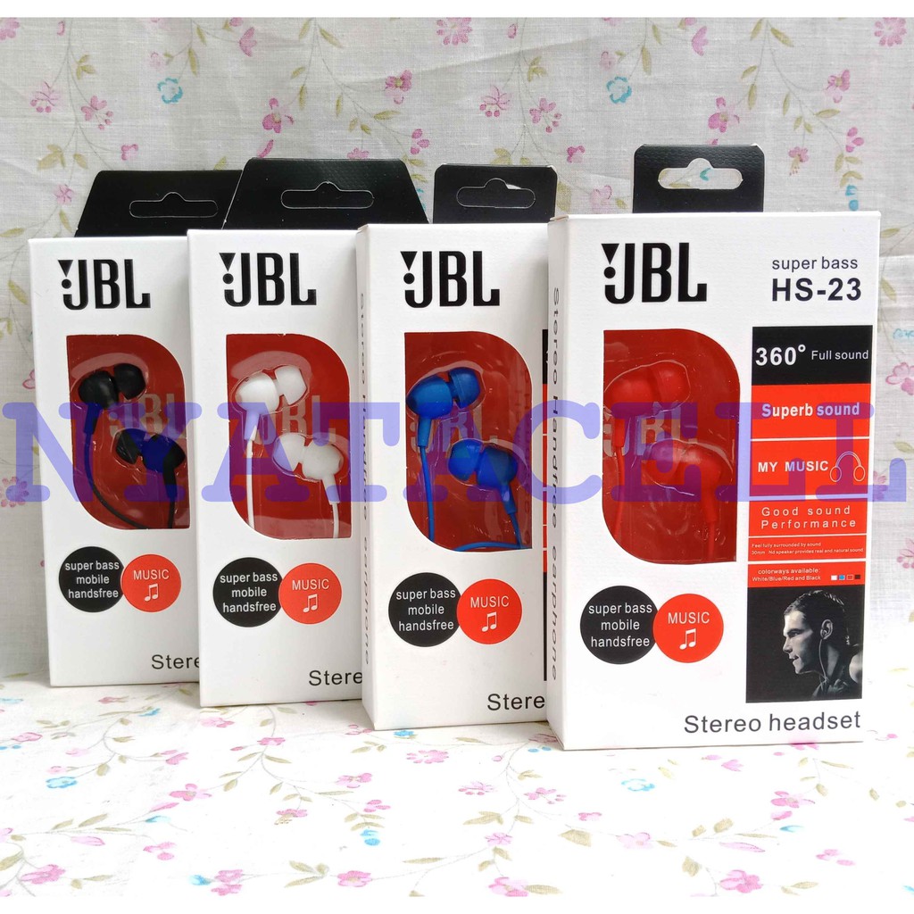 Headset JBL HS-23 Stereo Bass Handsfree Earphone HS23