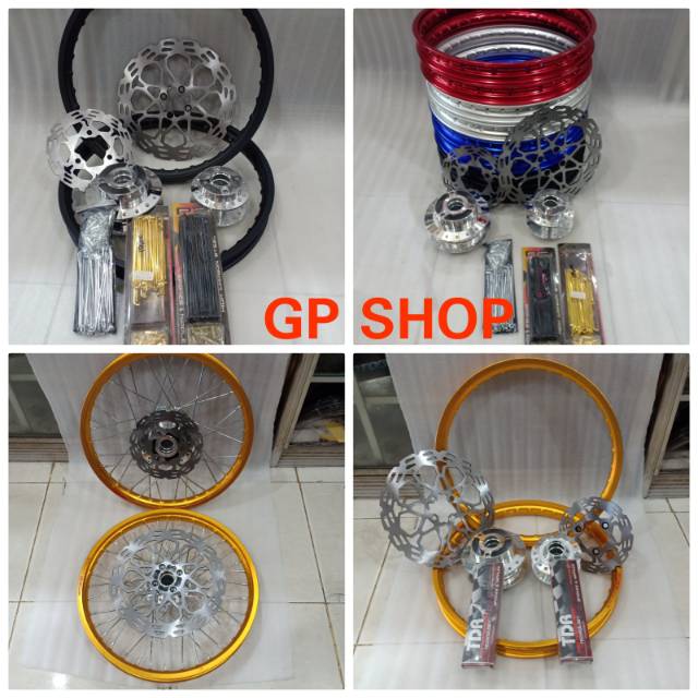 Sepaket Velg Jari2 for Satria Fu 150 bisa Request warna Velg Dan Jari2