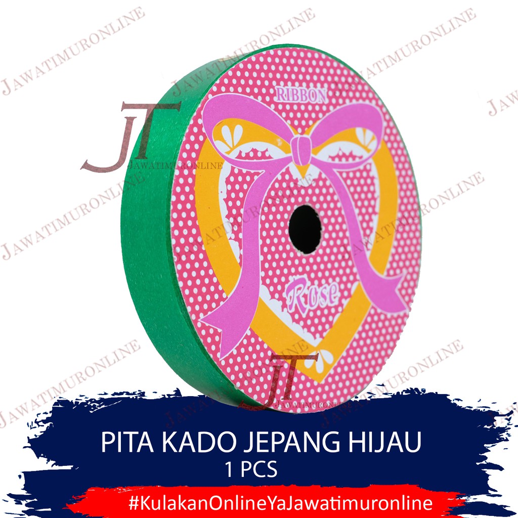 Pita Jepang / Pita Kado Jepang KILAP HIjau