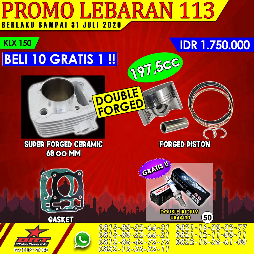 PAKET PROMO KLX 150 BRT