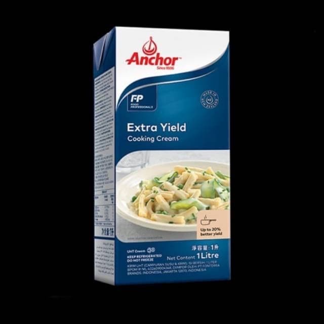 

Krim- Anchor Extra Yield Cooking Cream 1 Liter / Krim Masak Cooking -Krim.