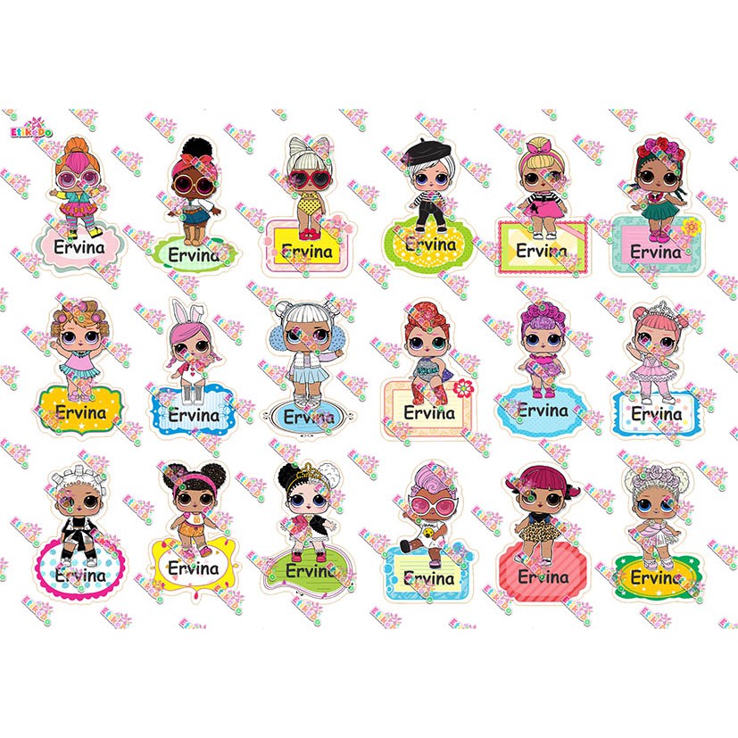 

LABEL NAMA LOL 72 STIKER - ANTI AIR/ROBEK/LUNTUR -4 Nama LO3M4
