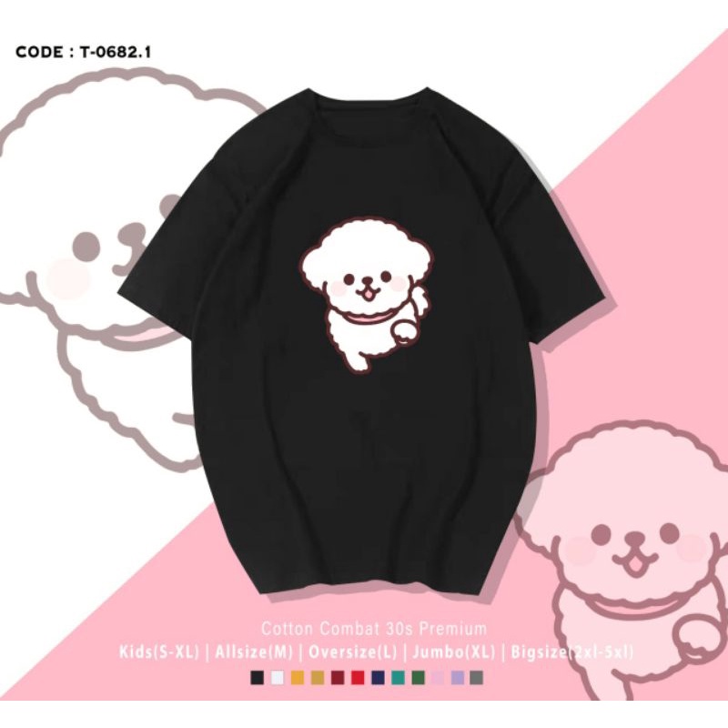 T-SHIRT/TUMBLR TEE/KAOS DOGGY SHIRO UNISEX PREMIUM