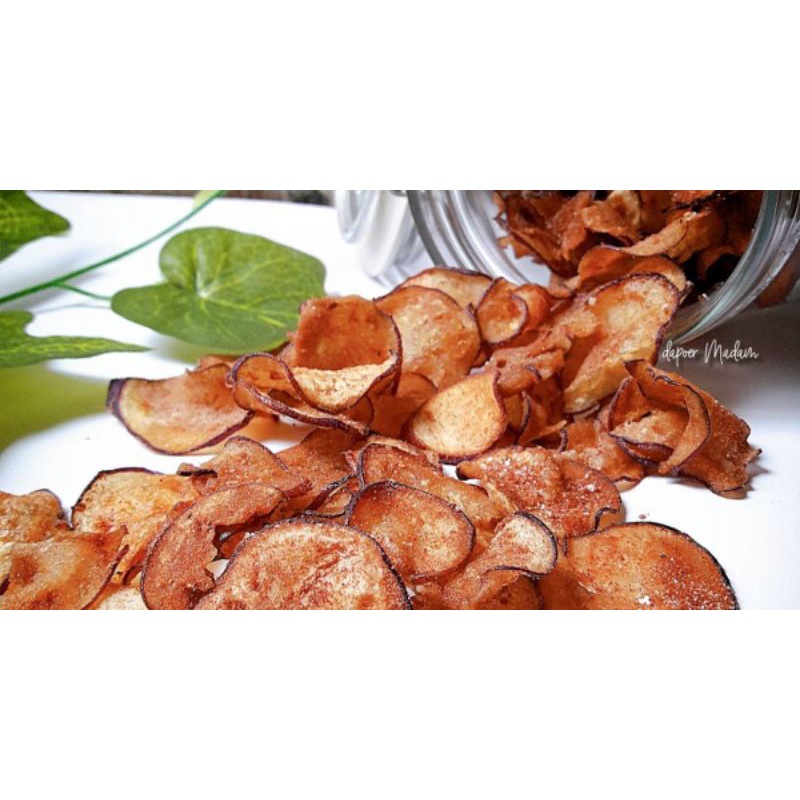 

keripik terong ungu pedaas 1kg