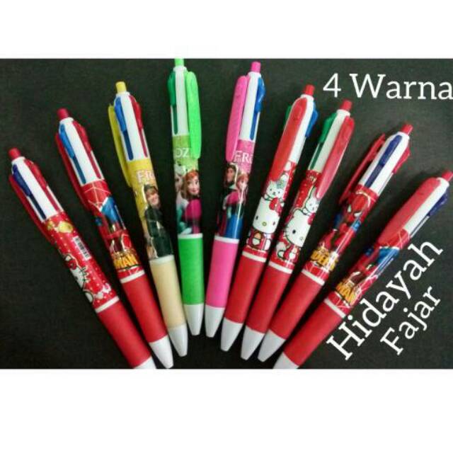 Pulpen Ballpoint  4 warna  fancy Shopee Indonesia