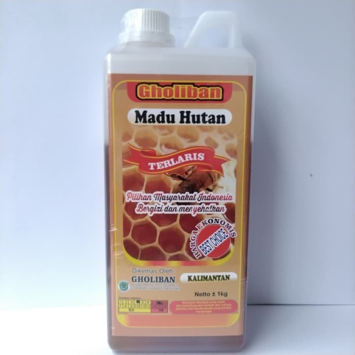 

madu- madu hutan kalimantan gholiban plus bee pollen dan royal jelly 1 kg -madu.