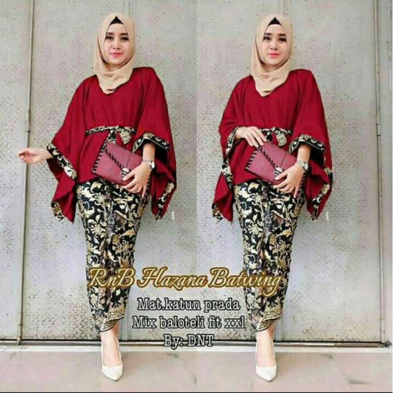 kebaya modern, kebaya batik, setelan batik,baju atasan dan bawahan