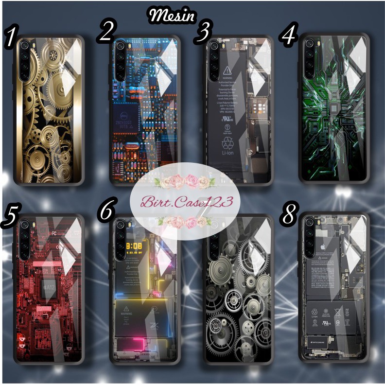 back case glass Mesin Realme C1 C2 C3 U1 2 2 Pro 3 Pro 5 5i 5s Pro 6 Pro X Xt C11 C15 C12 7 BC1678