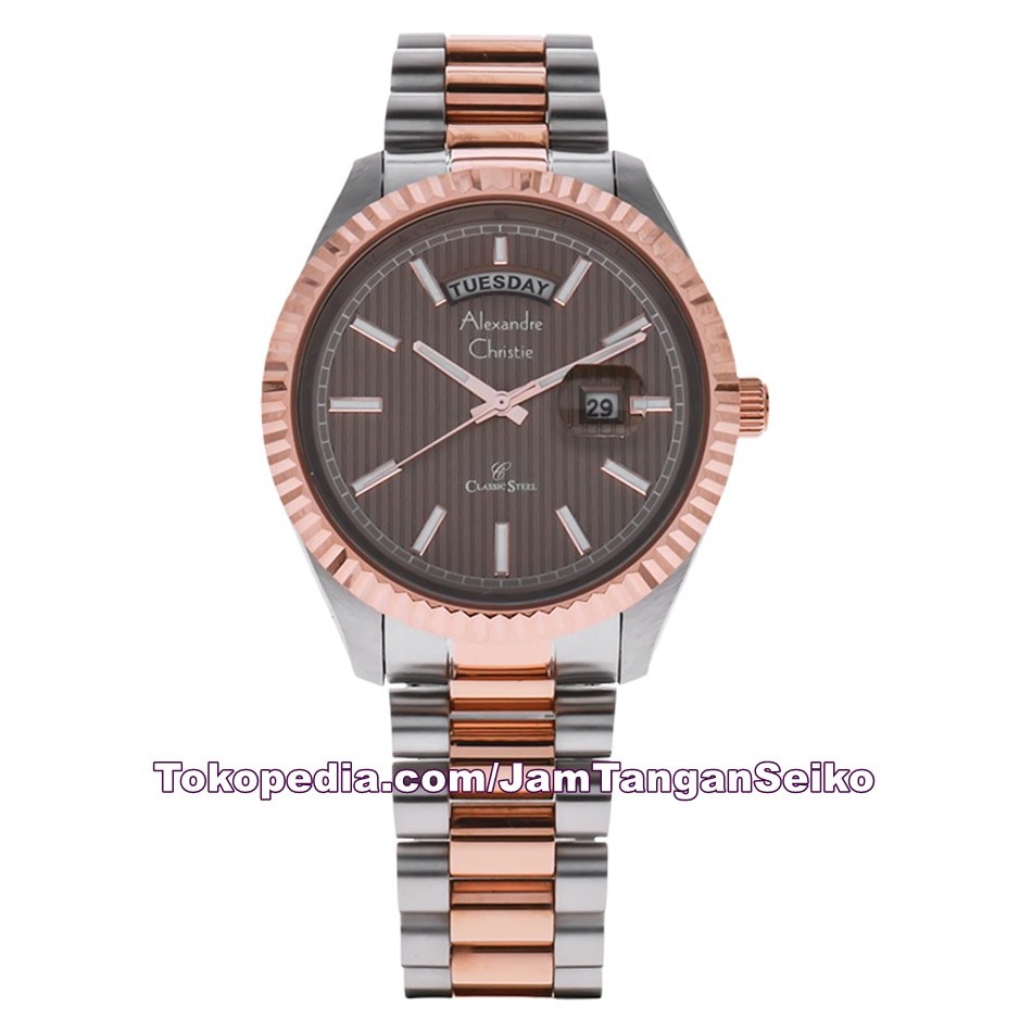 Jam Tangan Pria Alexandre Christie AC 5004 ME BTRBO Original Stainless