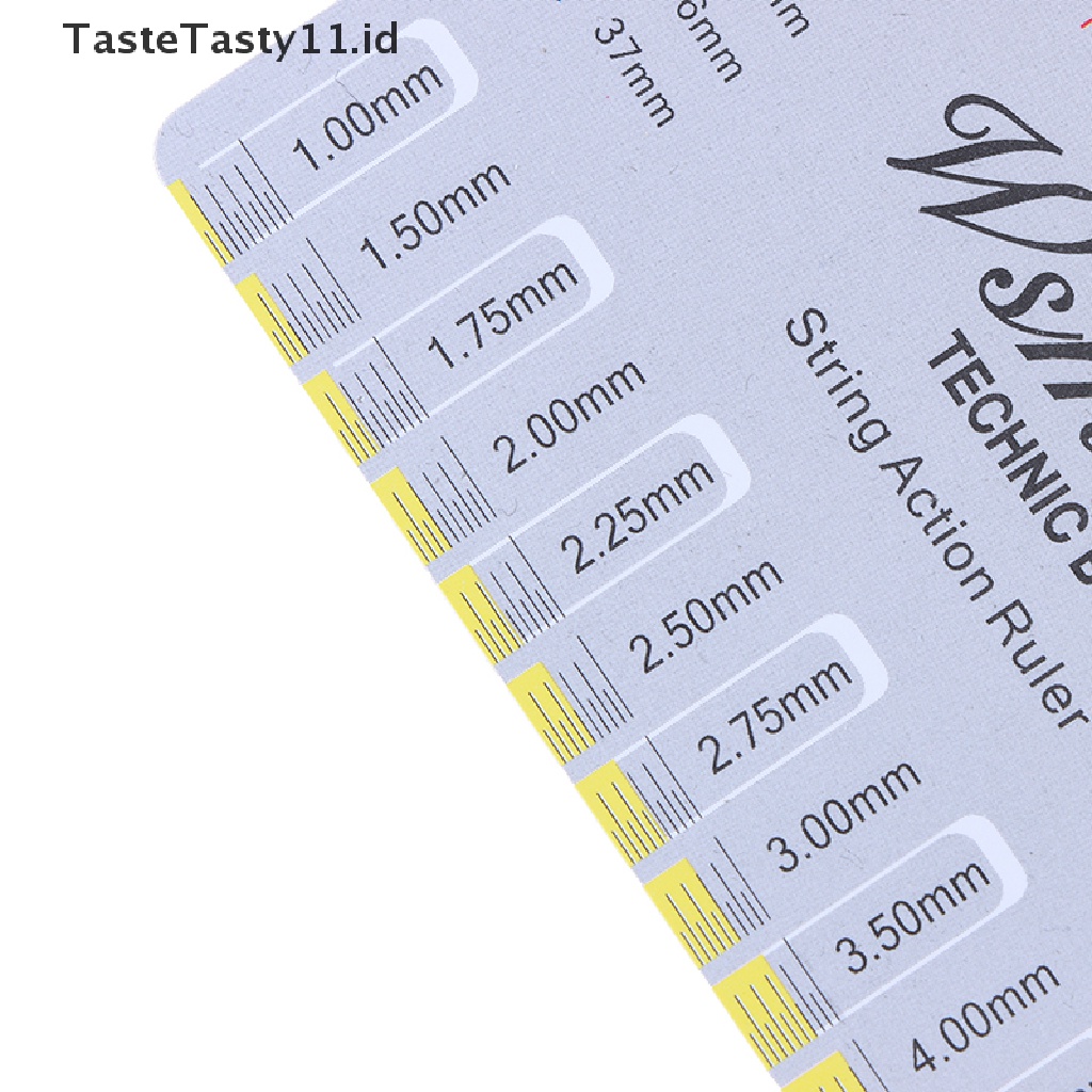 【TasteTasty】 2pcs Guitar String Action Gauge String Pitch Ruler Measuring Tool Guitar Rulers .