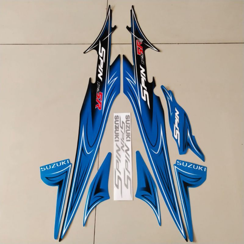 striping lis stiker standar ori Spin 125 sr 2008 stiker ori Spin 125 sr 2008
