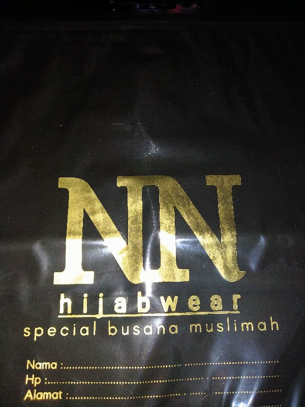 Plastik Sablon / Plastik Ziplock Plong Ukuran 25x35 Free Desain [ Min Order 100pcs ]