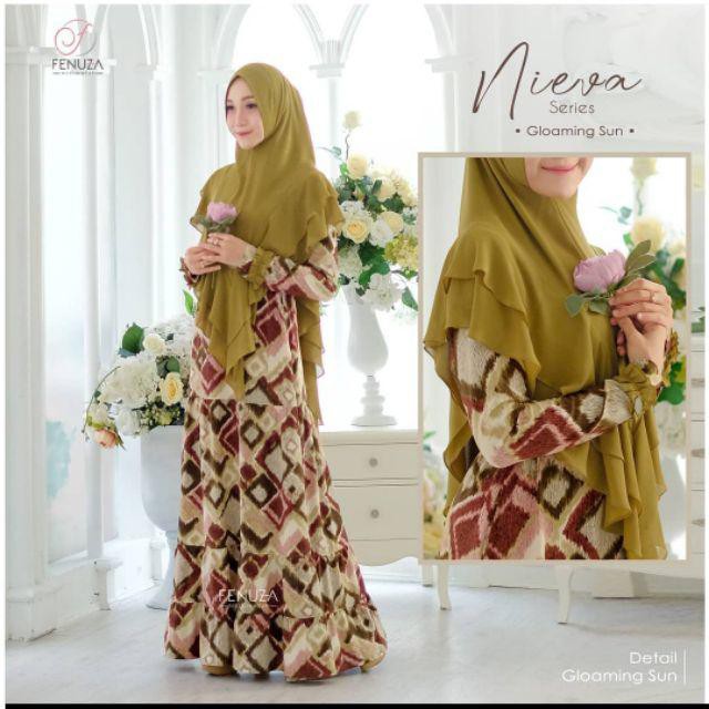 NIEVA DRESS || Gamis Syari Original Branded By FENUZA