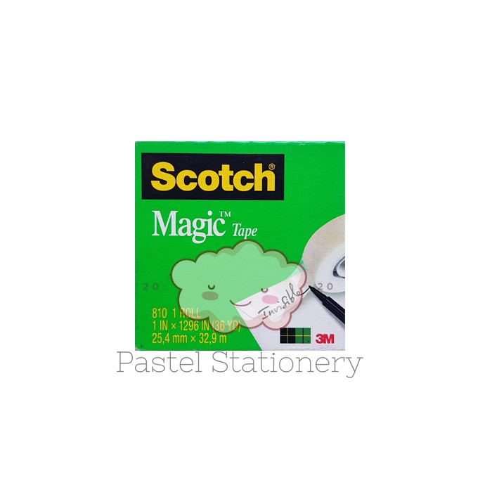 

Scotch Magic Tape 3M 810 Invisible 1 Inch - Solasi 24mm Bisa Ditulis