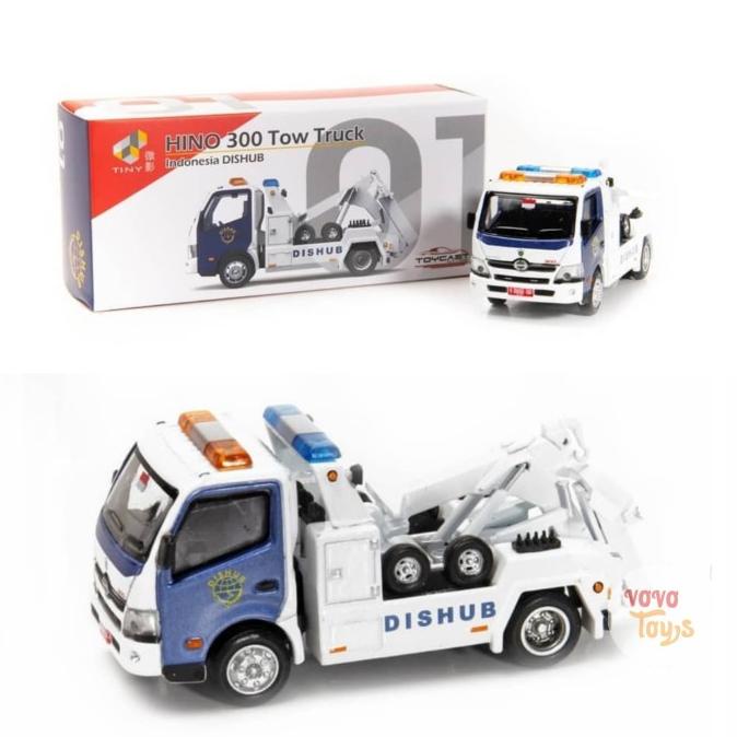 DIECAST TINY DIECAST 01 HINO 300 TOW TRUCK INDONESIA DISHUB SALE