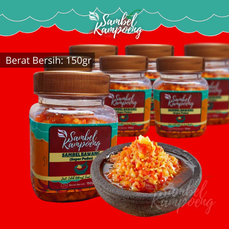 

sambelkampoeng SAMBEL BAWANG SUPER PEDAS 150gr