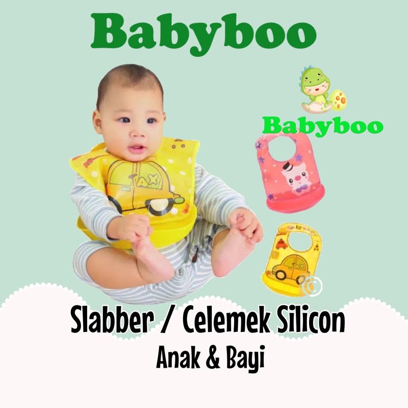 Slabber Silicon Anak Celemek Bayi BIB Silicon bayi