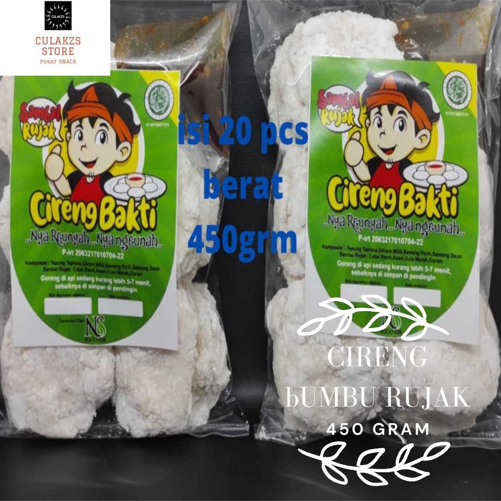 

Cireng Bumbu Rujak Cemilan Tradisional Makanan Ringan Asin Camilan 450 Gram