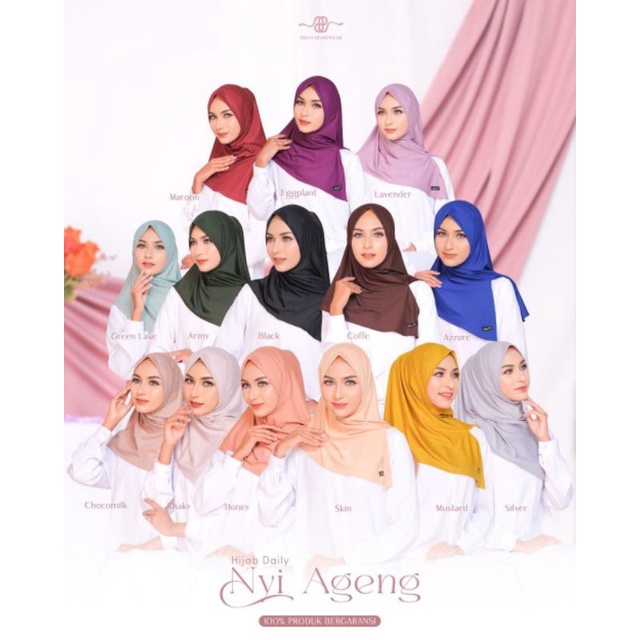 Nyi Ageng Hijab Daily by Puan Homewear
