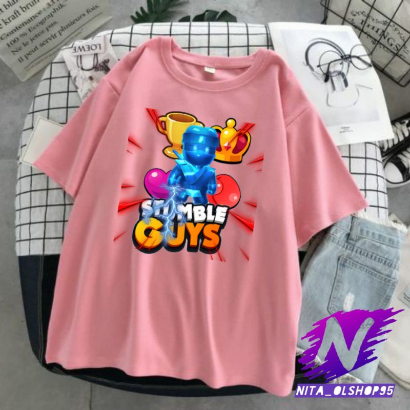 kaos anak stumb le guys baju anak stumble guys premiun DYNAMITRON